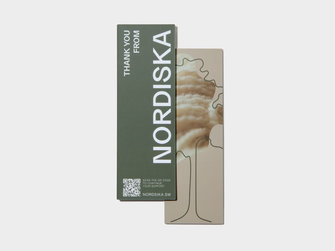 Front and back of original matte bookmark