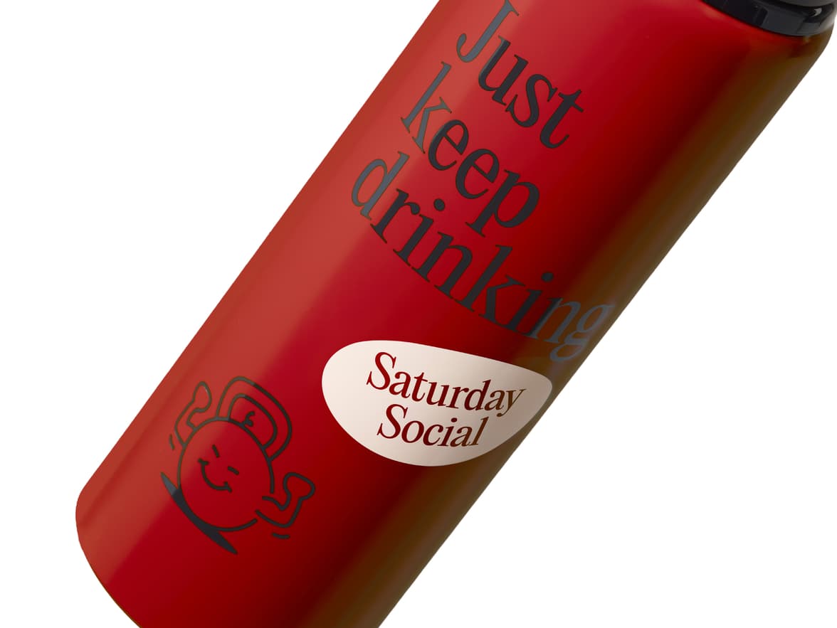 Matte Red H2Go Virtue Aliminum Water Bottle Close Up With 360 Wrap Printing Customisation