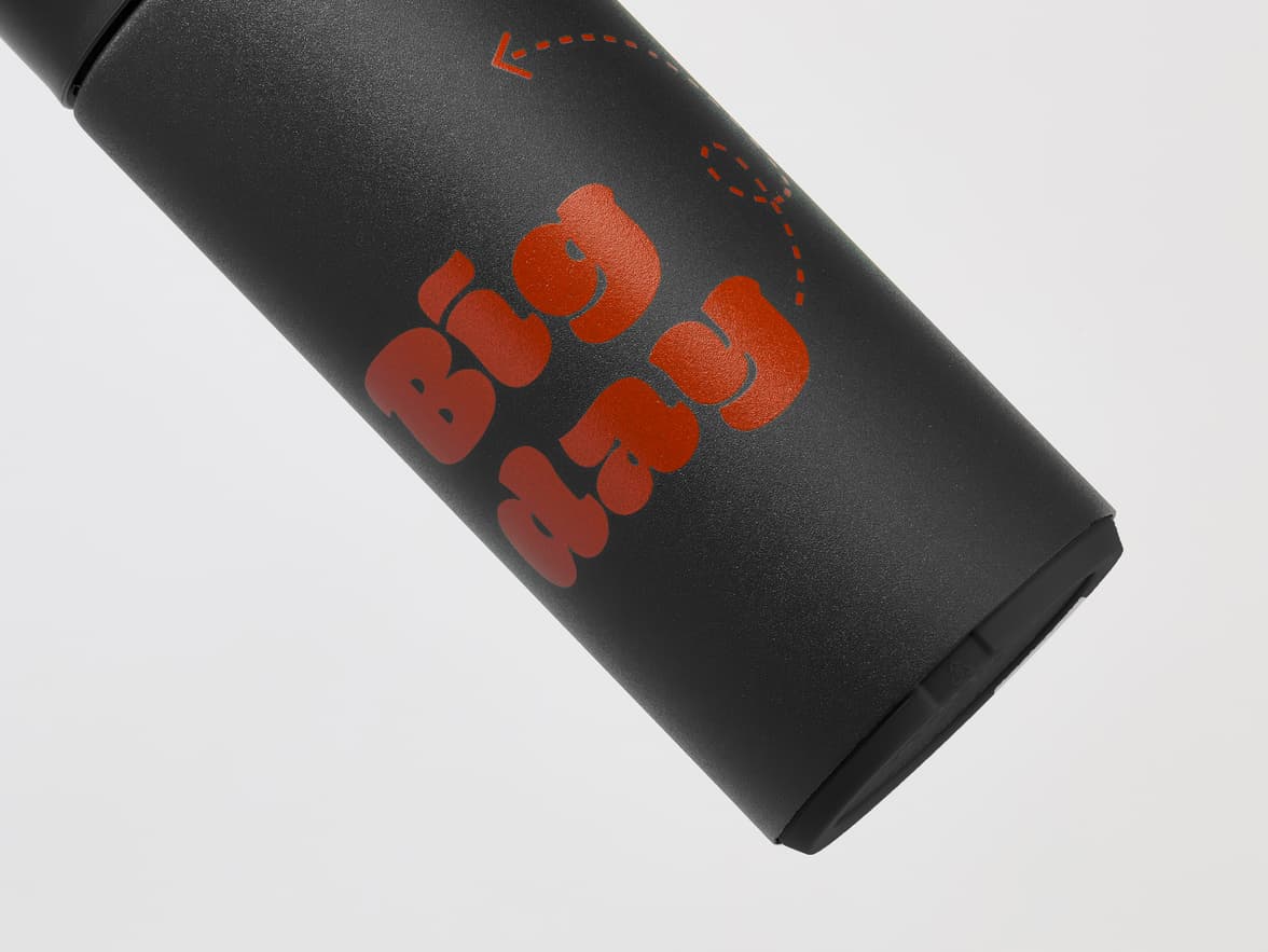 Black bottle with "Big Day" in red text.