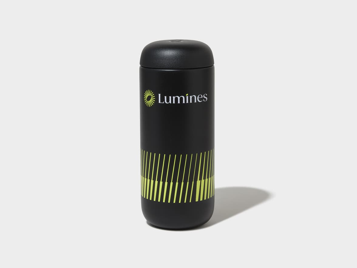Matte Black Fellow® Carter Move Mug Front View With 360 Wrap Printing Customisation