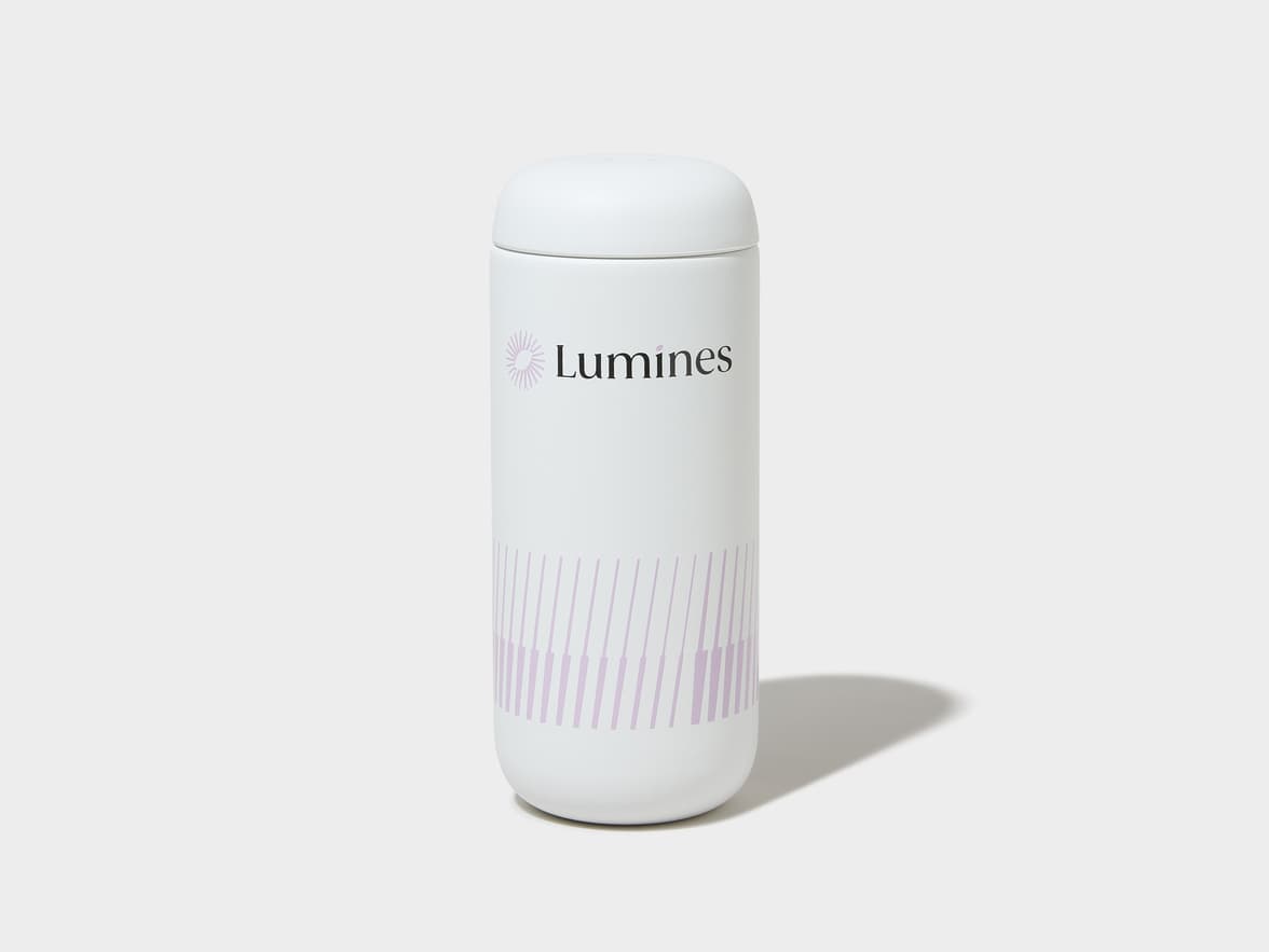 Matte White Fellow® Carter Move Mug Front View With 360 Wrap Printing Customisation