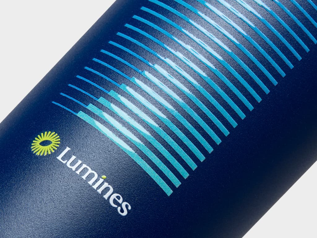 MOO Water Bottle, One-sided Printing, Midnight Blue, 18oz | MOO