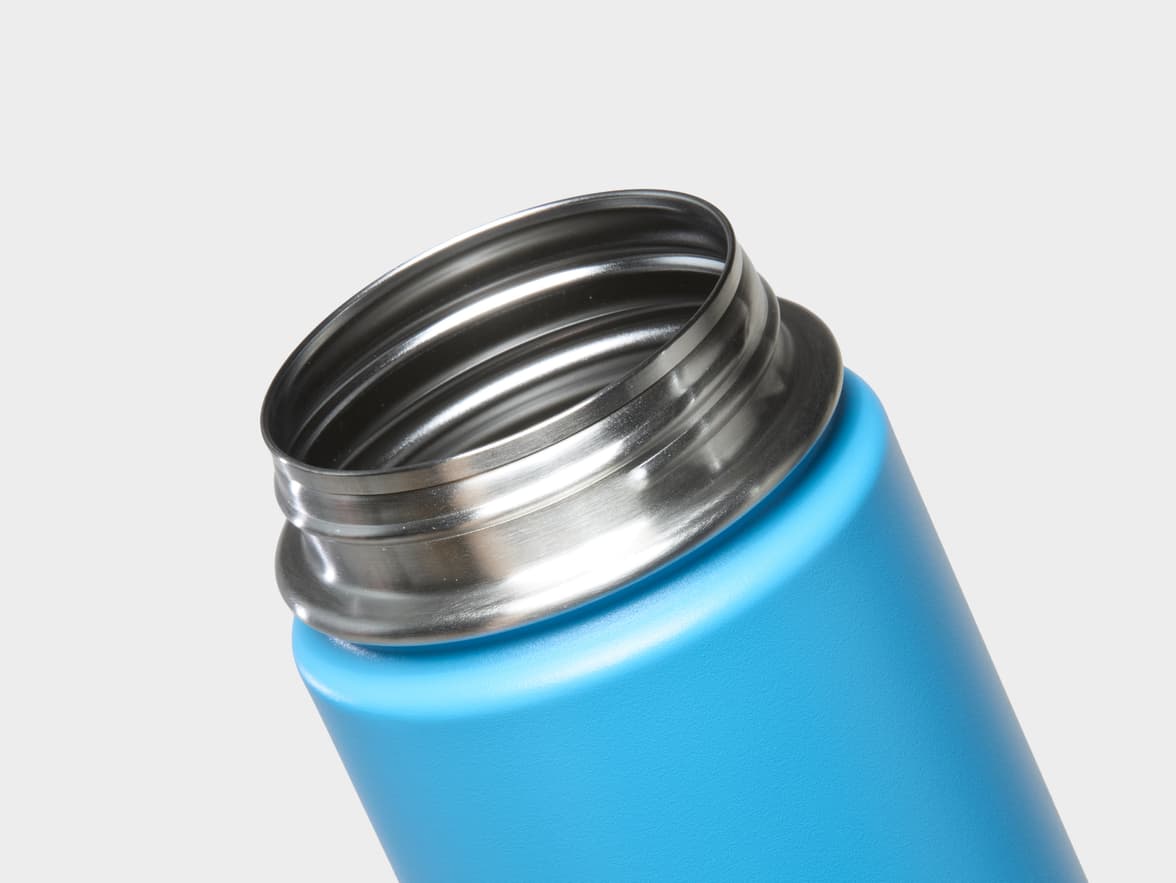 Matte Aqua H2Go Crux Stainless Steel Bottle Rim With 360 Wrap Printing Customisation