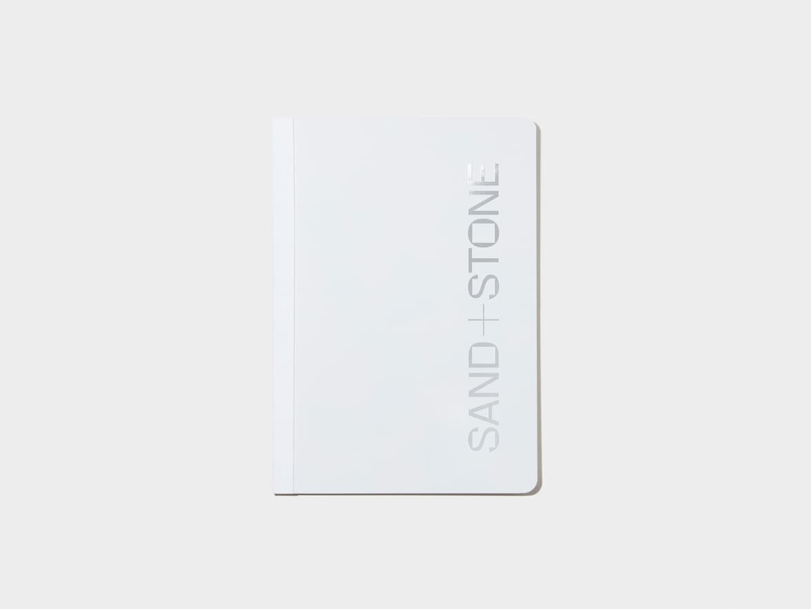 Grey Tape Bound Notebook with silver foil in A5 