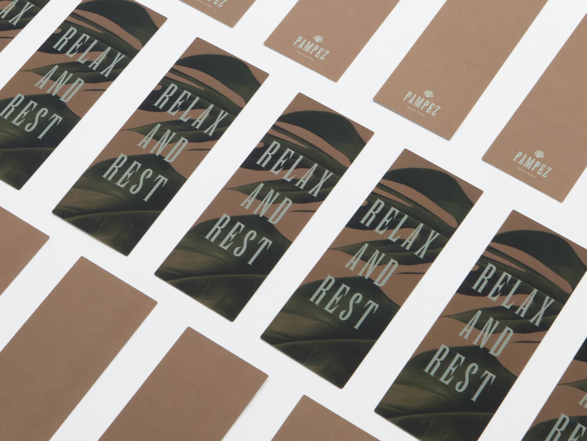 Collection of soft touch bookmarks.