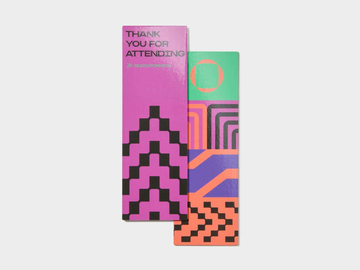 Front and back of high gloss bookmark