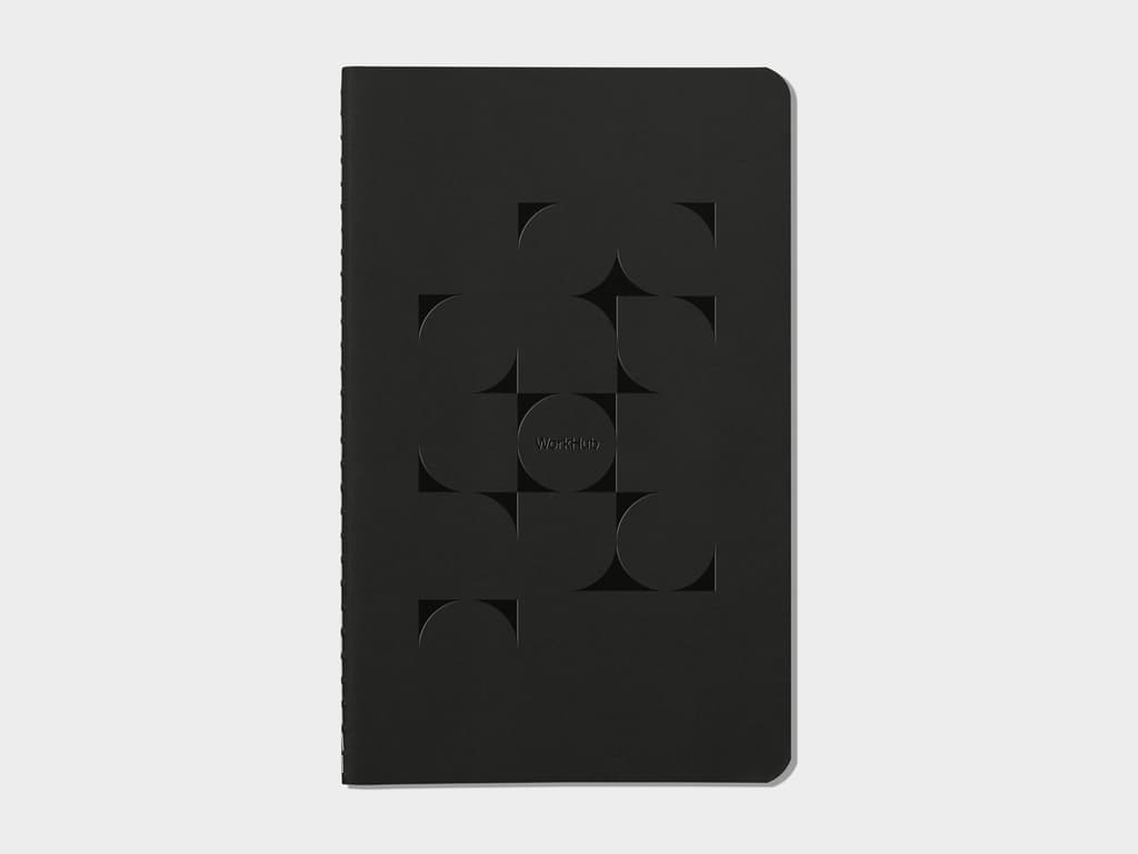 MOO Softcover Journal, Dotted, Blind Deboss, Black | MOO