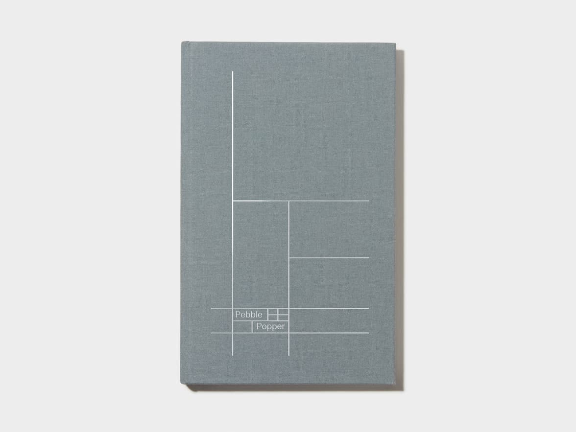 Charcoal Grey  Cloth Planner with Silver Foil 