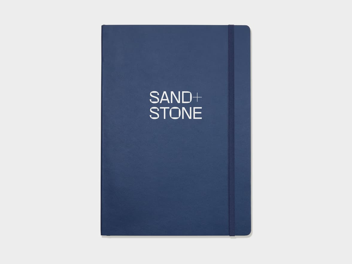 Face on shot of the Navy LEUCHTTURM1917 Classic Softcover Composition Notebooks with Single Colour Printing customization