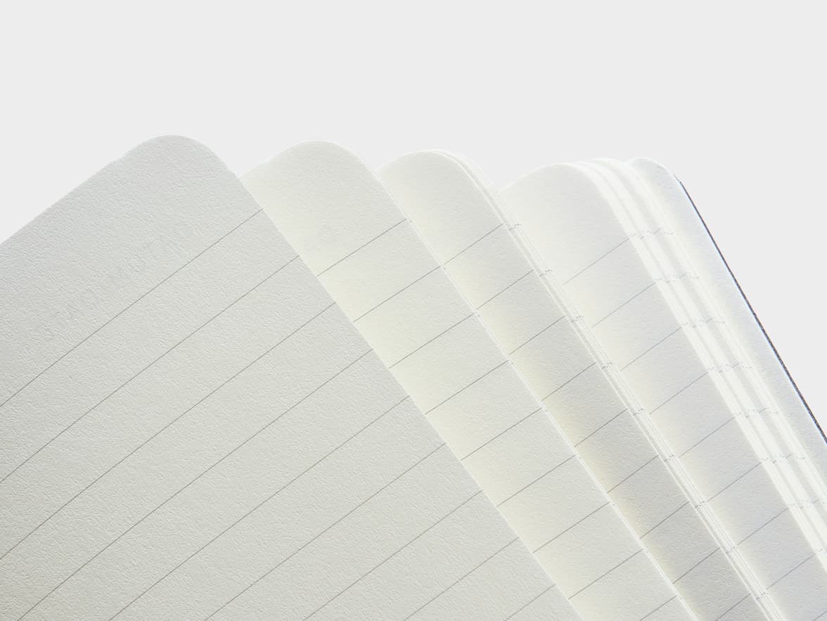 Corner shot of the lined pages of the LEUCHTTURM1917 Classic Softcover Notebook