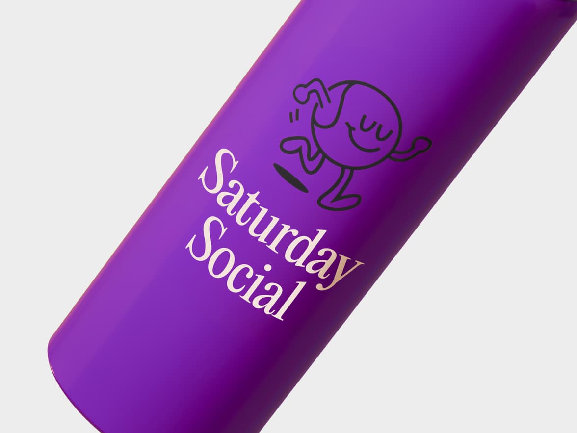 Matte Purple H2Go Virtue Aliminum Water Bottle Close Up With One-Sided Printing Customisation