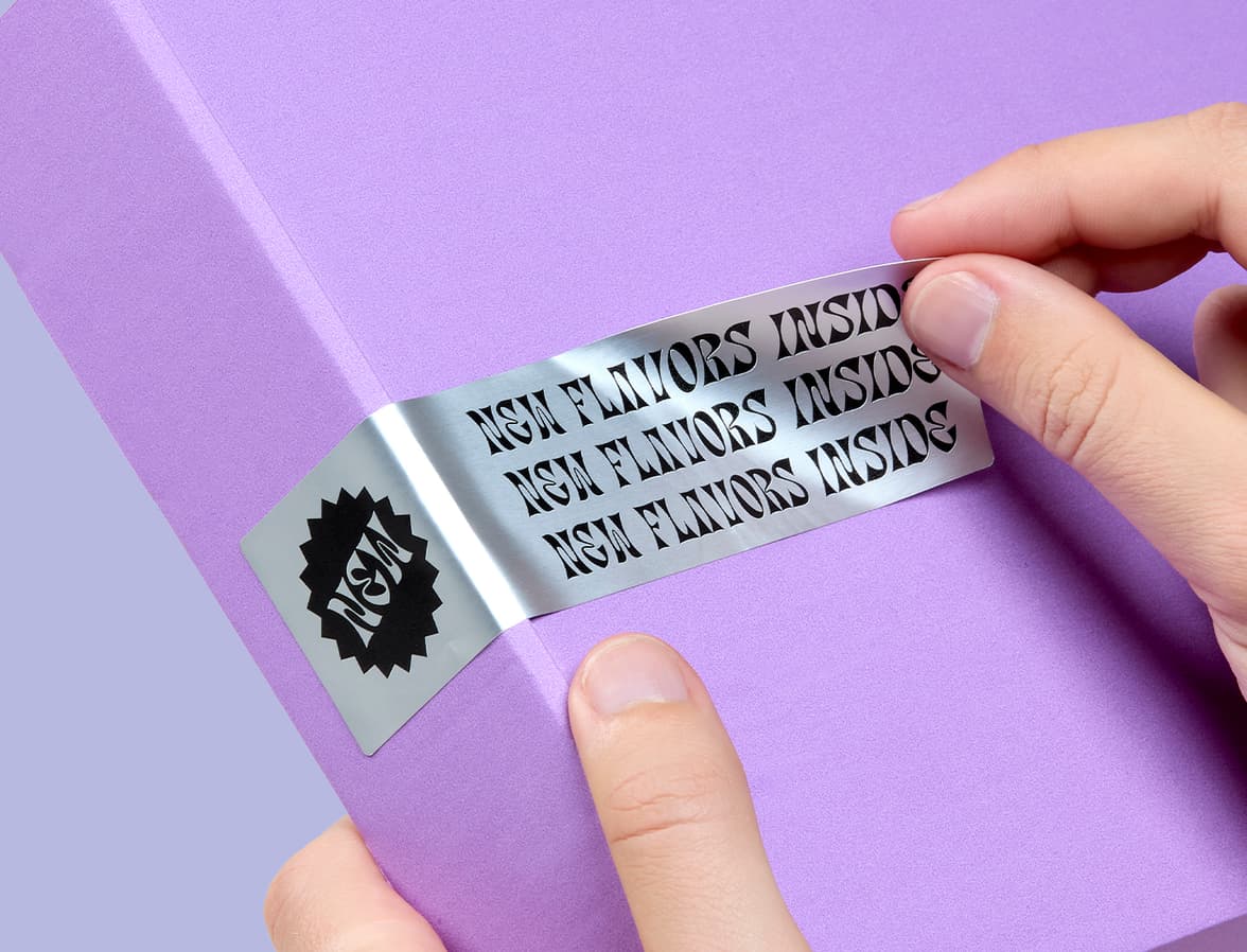 Metallic Stickers, Sheet, 1