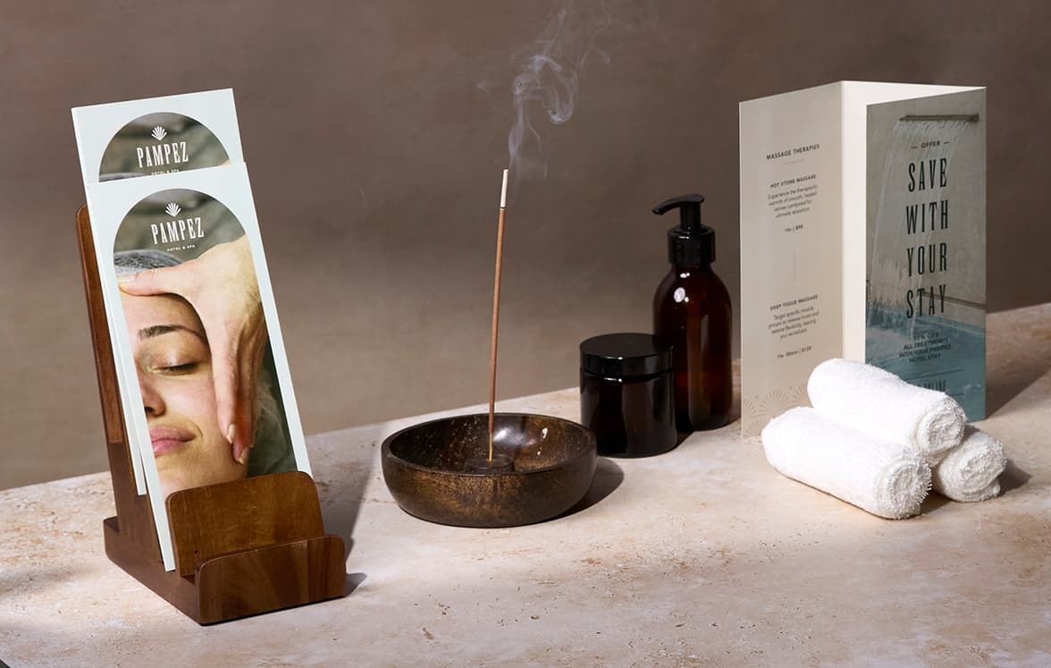 Brochures on display